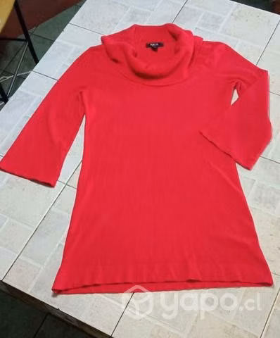 Sweter TS largo cuello alto y ancho, manga 3/5 - Imagen 4