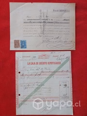 Documentos bancarios antiguos - Imagen 2