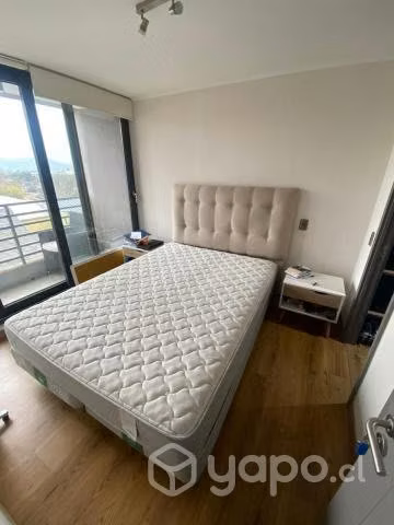 Cama Box spring 2 plazas, sin respaldo