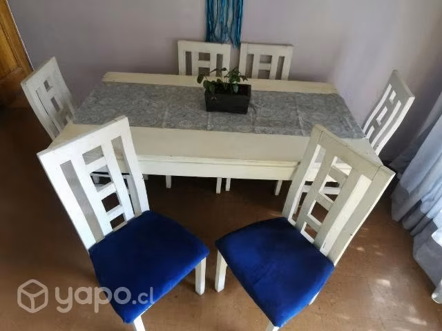 Juego de comedor 6 sillas