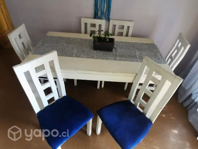 Juego de comedor 6 sillas