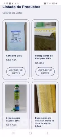 Malla fibra de vidrii