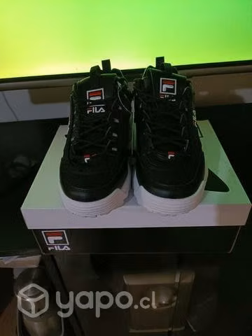 Fila Disruptor II Negras Premiun N° 36 y 37,5
