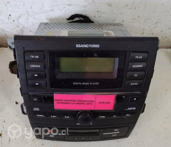 Radio (SKO035) Ssangyong Korando 2.0 Diesel 2014
