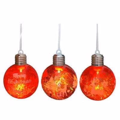 Pack 6 esferas de navidad con luces led 8CM - Imagen 4