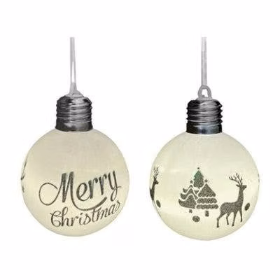 Pack 6 esferas de navidad con luces led 8CM - Imagen 2