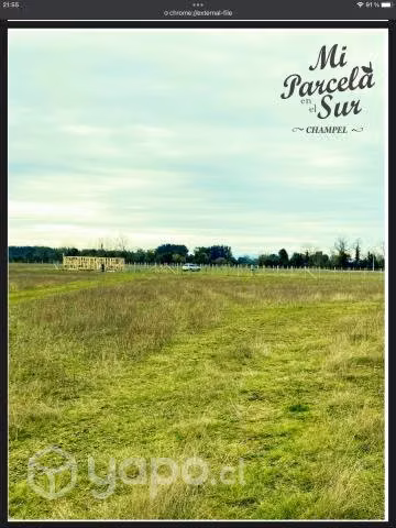 Parcela en Venta Sector Chámpel-Rio Bueno