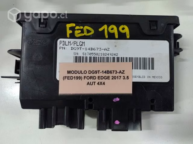 Módulo DG9T-14B673-AZ (FED199) Ford Edge 2017 3.5