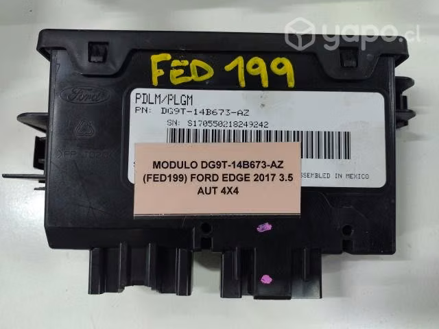 Módulo DG9T-14B673-AZ (FED199) Ford Edge 2017 3.5