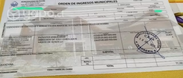 Patente de alcoholes clase F1