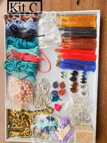 Set / Kit Soutache cordon, piedeas surtidos