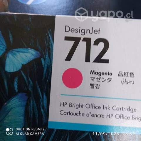 Tintas HP 712 colores originales - Imagen 2