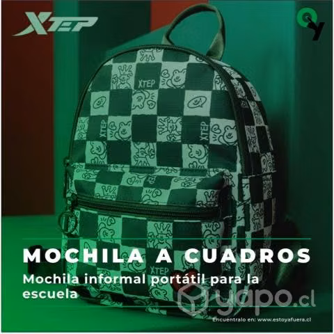 Mochila a cuadros marca Xtep