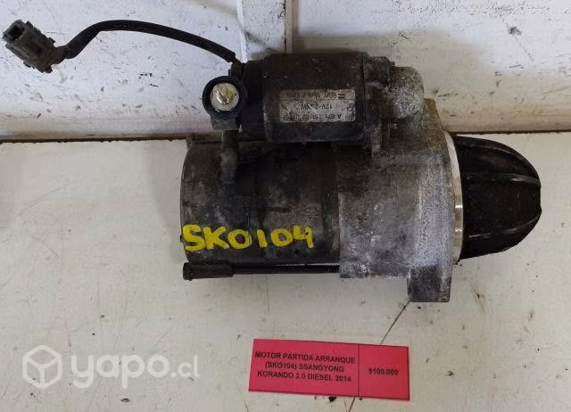 Motor Partida Arranque Ssangyong Korando 2.0 2014