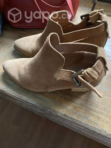 Botines cuero gamuza carteras diferentes colores