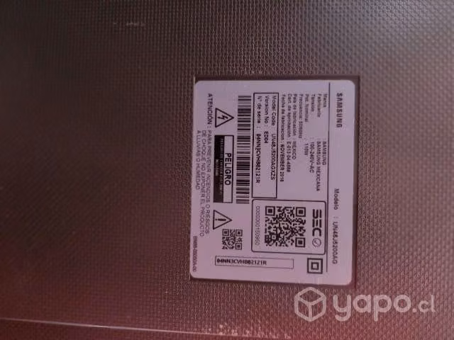 Vende Tv Samsung 55 y 48 pulgadas, problema de ima