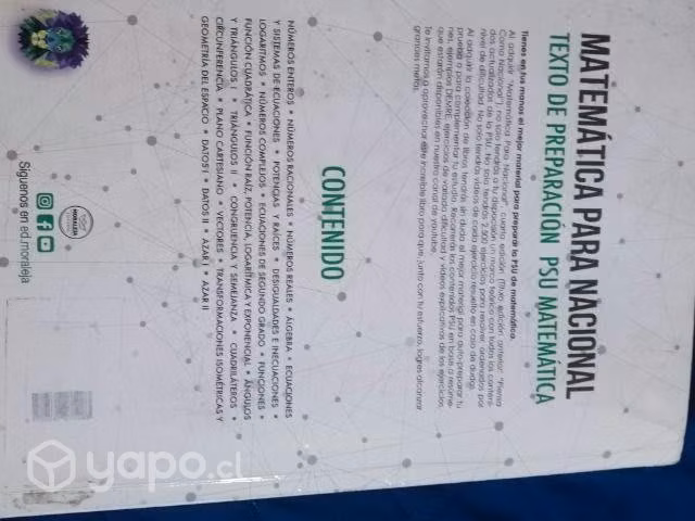 Texto para preparación PSU Matematicas