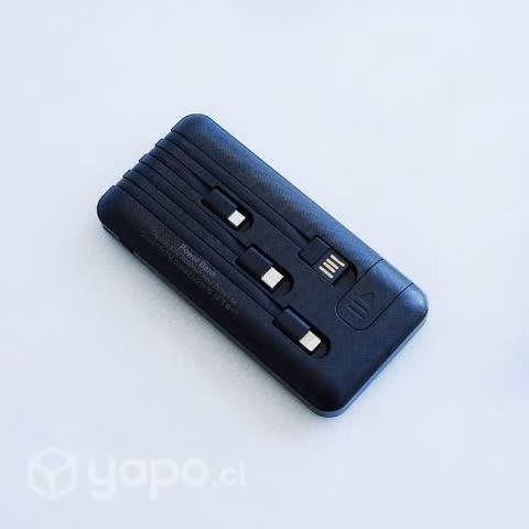 Power Bank 10000mAh 1 Usb, Incluye cable Cargador