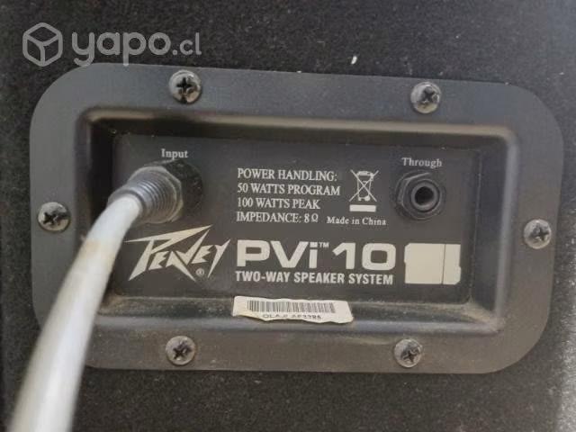 Parlantes Pasivos Peavey Pvi 10 con amplificador