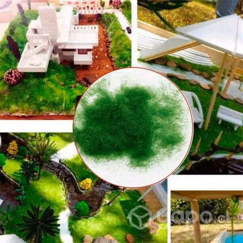 Pasto Sintético Estático, Maqueta Dioramas, 5 Mm, - Imagen 3