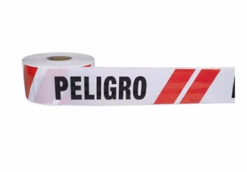 Cinta de peligro 350 mts (8cm ancho)