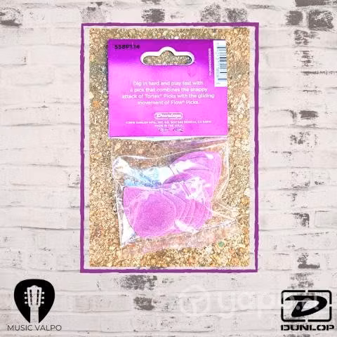 Pack 12 uñetas jim dunlop tortex flow pick 1.14