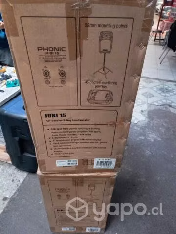 Cajas acuáticas activas phonic JUBI 15 DSP