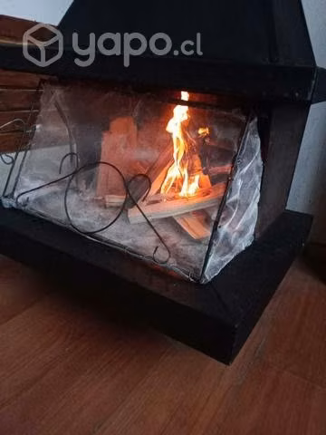 Estufa tipo chimenea