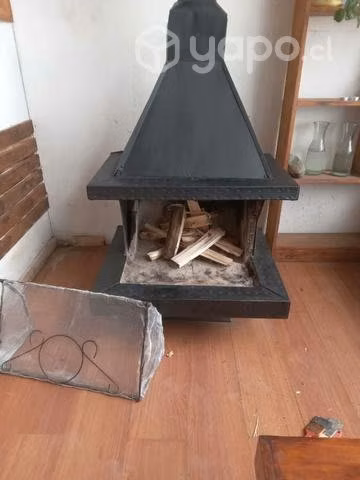 Estufa tipo chimenea