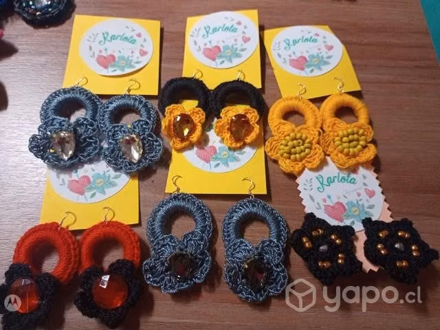 Bellos aros hechos a mano - Imagen 2