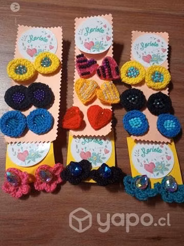 Bellos aros hechos a mano - Imagen 4
