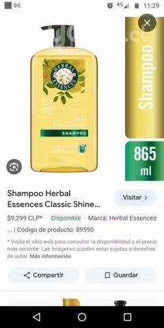 Shampoo herbal essences por encargo