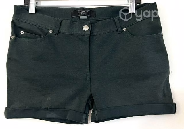Short Elasticado Marca Basement Talla L Gris
