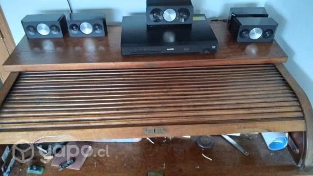 Escritorio antiguo cortina inglés - Imagen 6