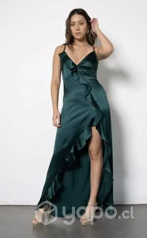 Vestido verde fiesta