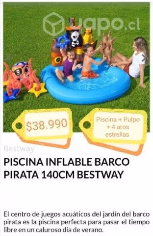 Piscina inflabe pirata