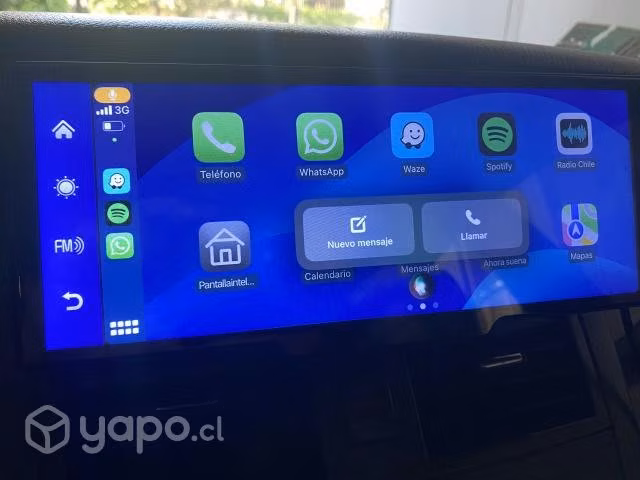 Pantalla touch para auto.