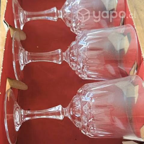 Set copas cristal antiguas sin usar. Todas nuevas - Imagen 3