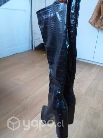 Botas largas cuerina talla 40 - Imagen 3