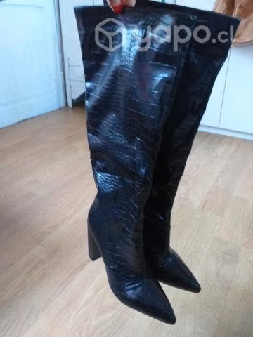 Botas largas cuerina talla 40 - Imagen 4