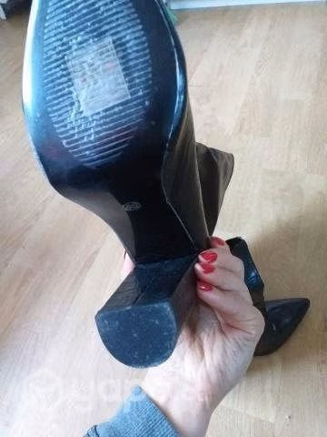 Botas largas cuerina talla 40 - Imagen 2