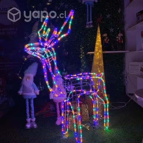 Reno navideño decorativo 125cm con Luces