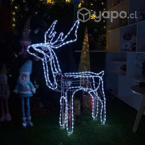 Reno navideño decorativo 125cm con Luces
