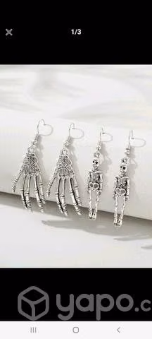Hallowen Aros plata envejecida nuevos