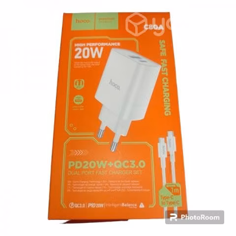 Cargador tipo c 20W carga rápida