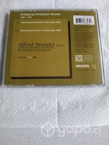 Brendel Mozart cd conciertos 22 y 27
