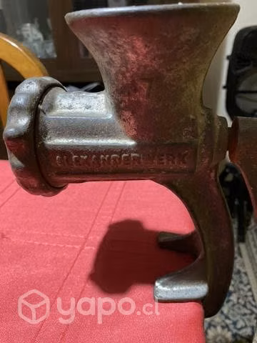 Moledora manual antigua de fierro Alexander Werk