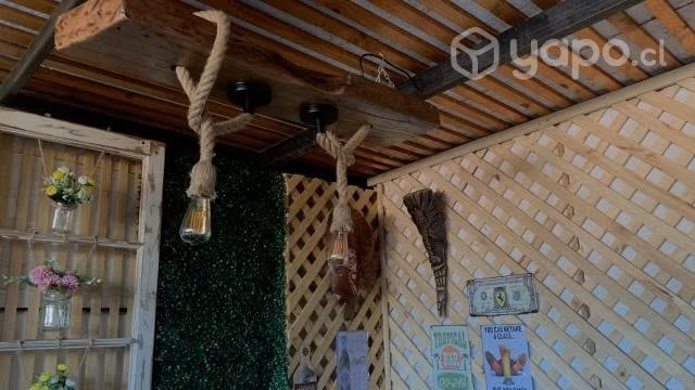 Lámparas rústicas de roble - Imagen 3
