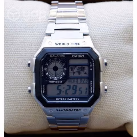 Reloj casio ae3000wad-1a horas mundiales nuevos