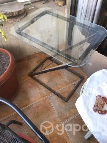 Mesa Cubierta Vidrio